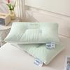 Embroidered ice silk latex pillow simple solid color pillow core household single pillow 48x74cm