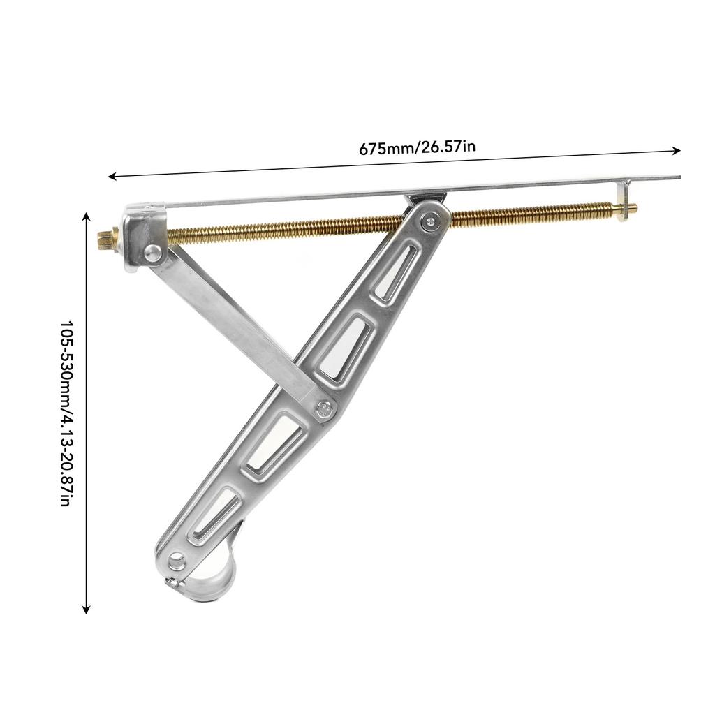 Anhängerparkhilfe 2200 lbs Tragfähigkeit Anhängerstabilisator Heber 520 mm Maximale Höhe 105 mm Minimale Höhe für Anhänger