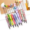 Creative Beaded Acrylic Twist Pen for Students