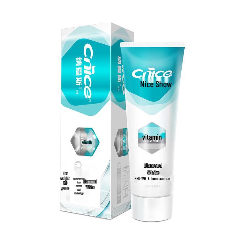 Nice Diamond White Toothpaste with Cherry Blossom & Vitamin E