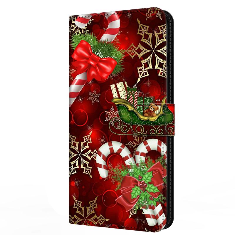 Wallet Cover For Oppo A5 4G 5G Case A5i Pro A5m Flip Stand Book Magnetic Leather Case For Oppo A5x 4G 5G Christmas Cases A 5x
