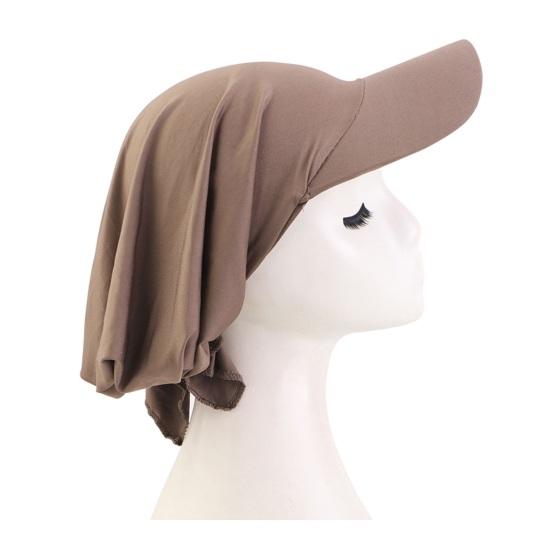 Women Turban Hat, Ethnic Style Sun Protection Hat with Widened Brim, Toe-Cap Fit Sun Hat for Outdoor Activities Hiking Beach Travel