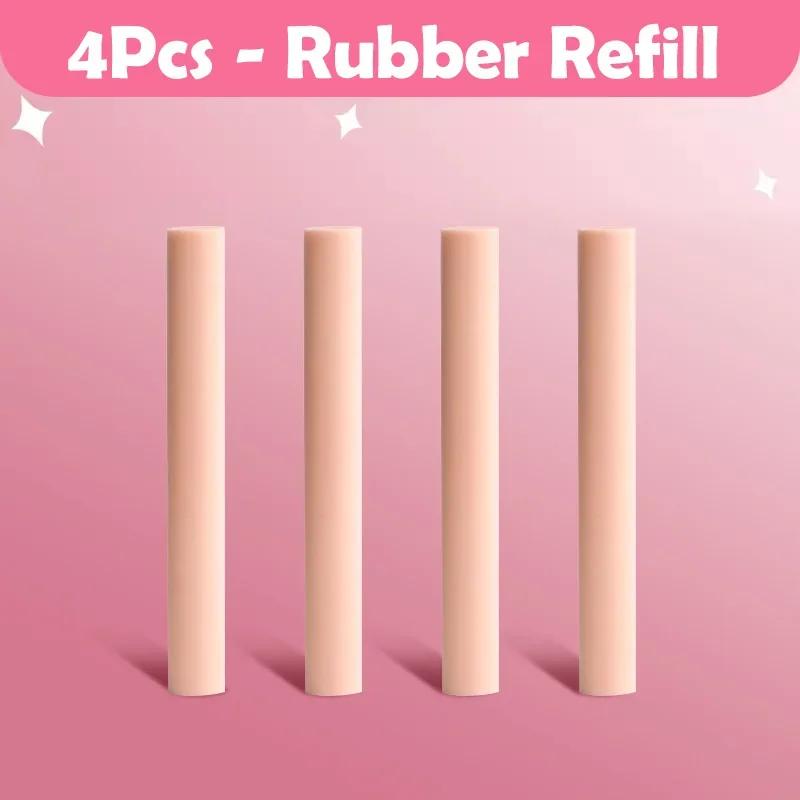 3in1 Eraser Pen Press Retractable Pencil Rubber Correction Supplies Kawaii Stationery Eraser School Supplies