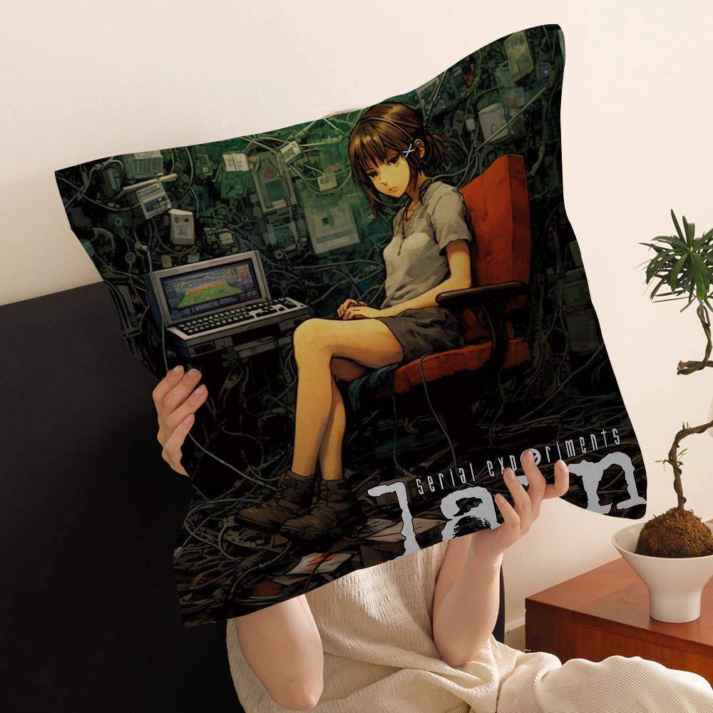 Serial Experiments Lain Anime Personalized Pillow Dust Cover Bedroom Kids Party Decoration Pillowcase Birthday Children Gift