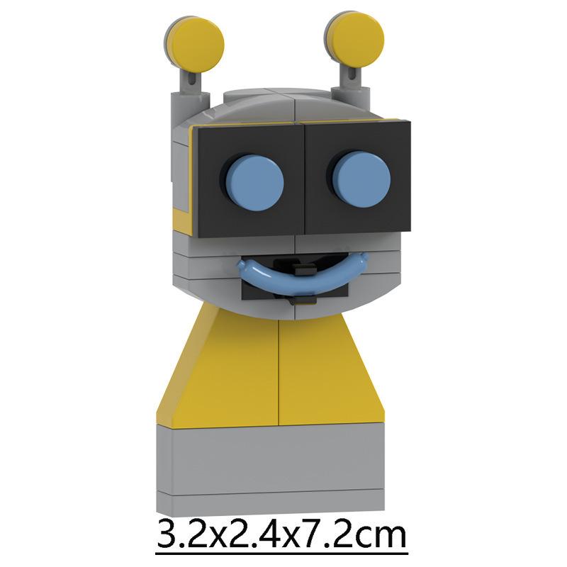 Sprunki Giocattoli Playset Blocchi da Costruzione Set di Blocchi da Costruzione Sprunki Horror Grigio Wenda Simon Tunner Oren Figura di Costruzione Sprunki Mini Set