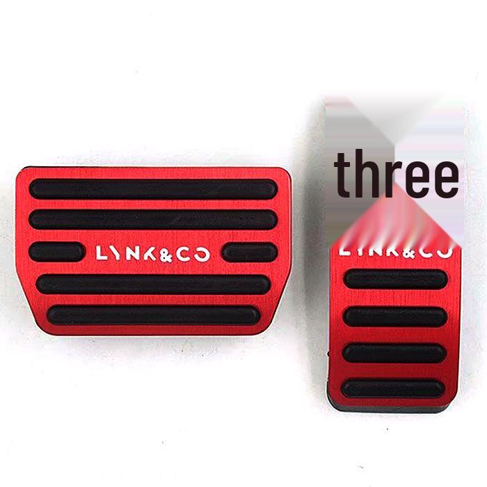 Compatible Lynk & Co 01-05 Non-Slip Throttle and Brake Pedal Covers, No-Punch Installation.