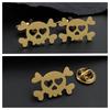 Ghost Horse Skull Brooch Cufflinks Punk Creative Personality Style Stainless Steel Material Not Easy To Fade Wear-resistant Accessories Decoration