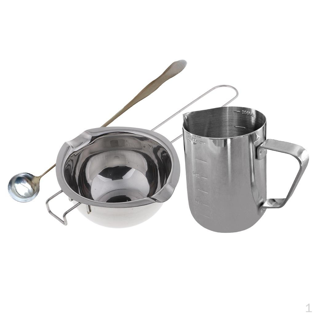 

3 ложки из нержавеющей стали для перемешивания, набор для плавки воска, для свечей и мыла своими руками