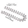 1pcs Crystal Glass Sew On Rhinestone Chain Marquise Shape Crystal Rhinestone Chain  For Accessories