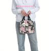 1pc, Abstract Camouflage Pattern in Muted Colors, Printed Thermal Bag, Insulation Bag, Insulated Bag, No Food Contact, Suitable