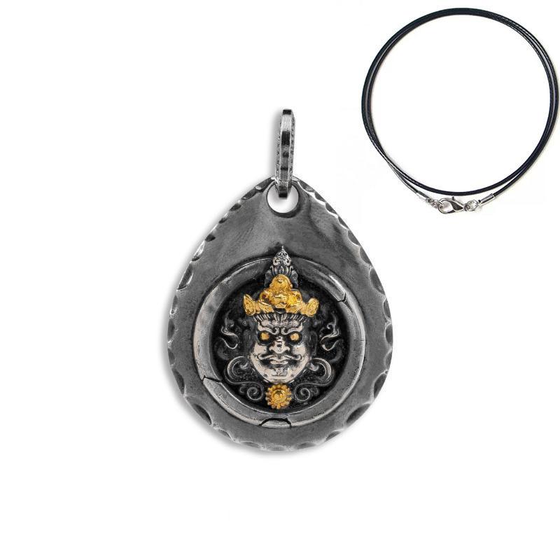 Necklace Water Drop Shaped Ethnic Style Auspicious Simple Simple Pendant for Men and Women