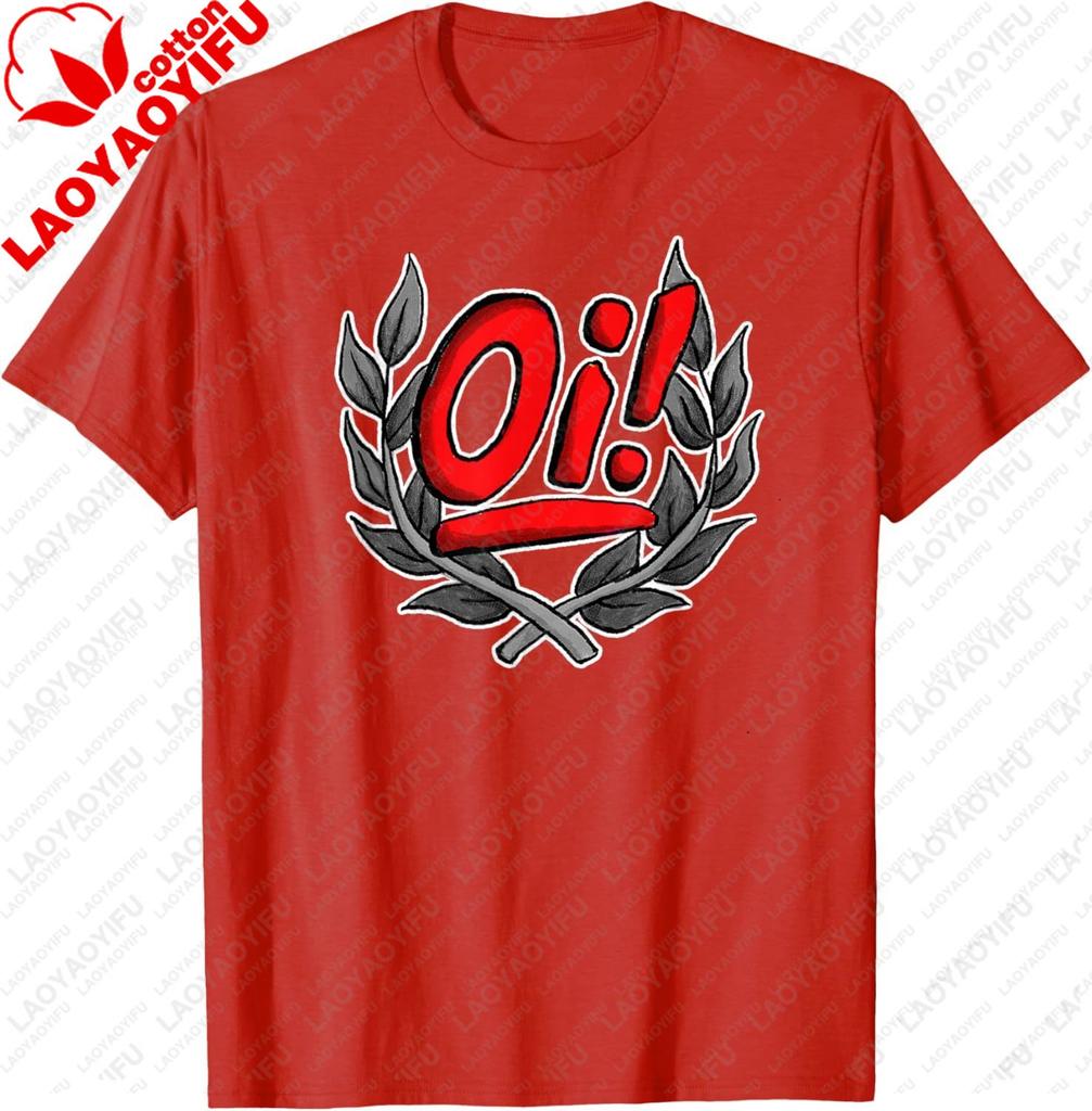 Oi Oi Oi Skinhead Hardcore Ska Punk T-shirt Confortable et Décontracté Manches Courtes