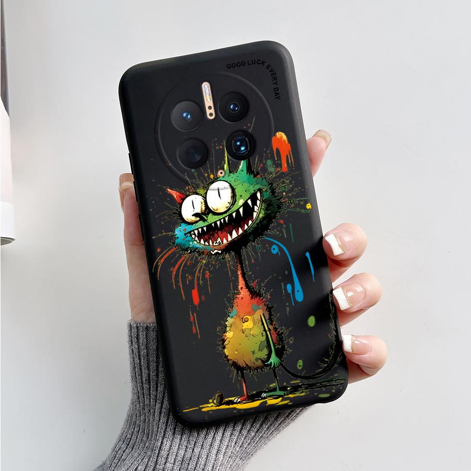 Phone Cases for Huawei Mate 50 Pro Cute Rabbit Pandas Case For Huawei Mate50 Pro Mate 50Pro Soft Silicone Shockproof Back Cover