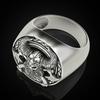 Mens Viking Skull Ring Norse Inspired Jewelry Gothic Punk Style Viking Warrior Accessory