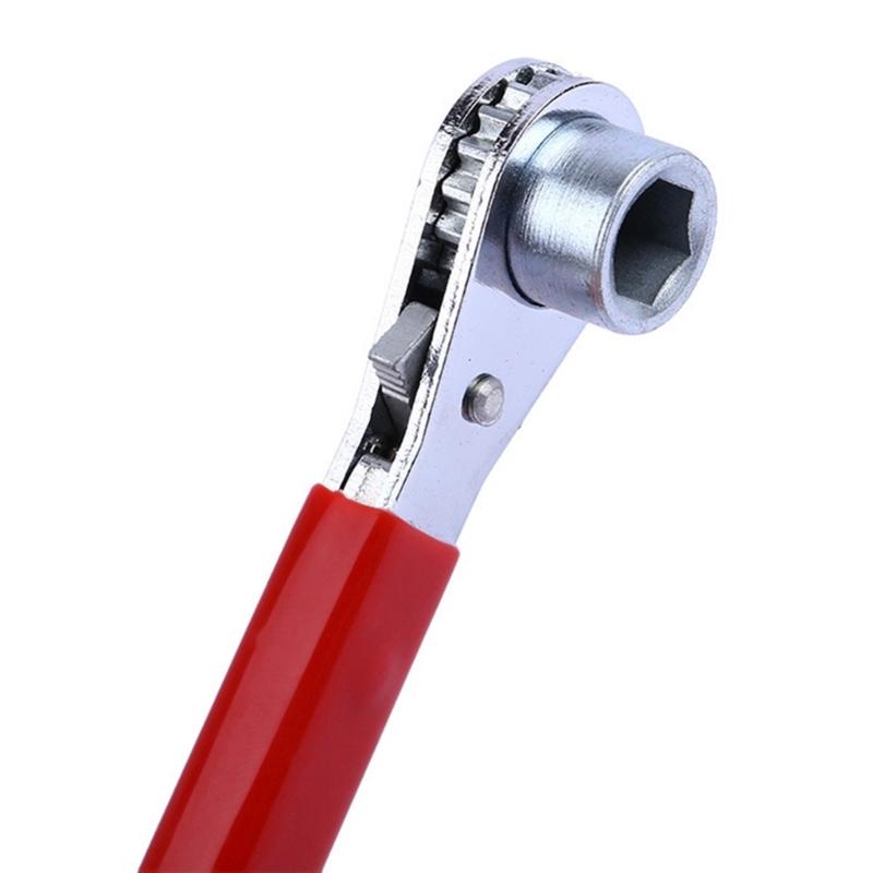 Automotive Ratchets Wrenches With 1/2inches Socket For 5/16in 10mm Battery Terminals Secure Antistatic Grip
