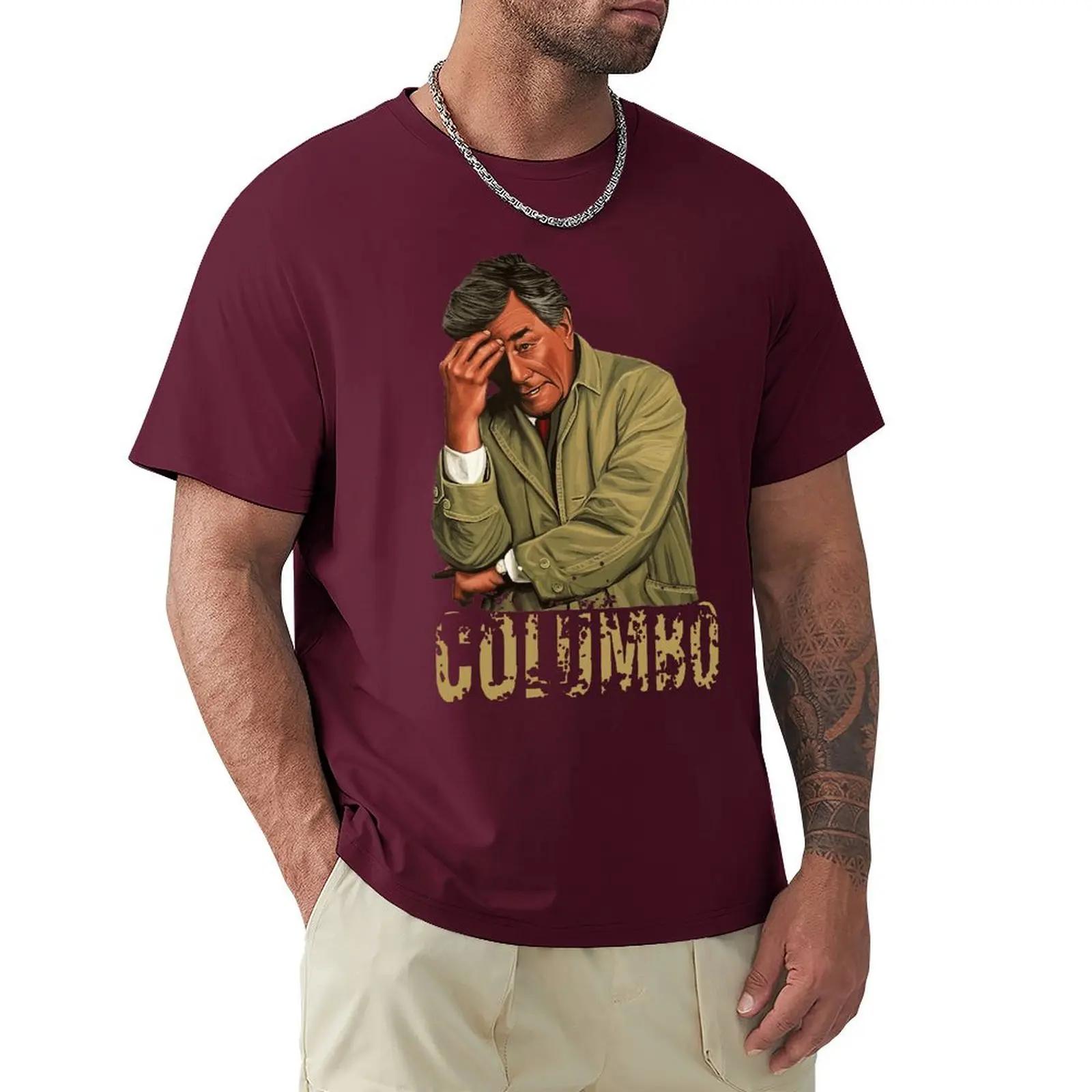 

Columbo Retro Peter Falk T Shirt Harajuku Short Sleeve T-shirt 100% Cotton Graphics Tshirt Tops XXXXXL помаранчевий