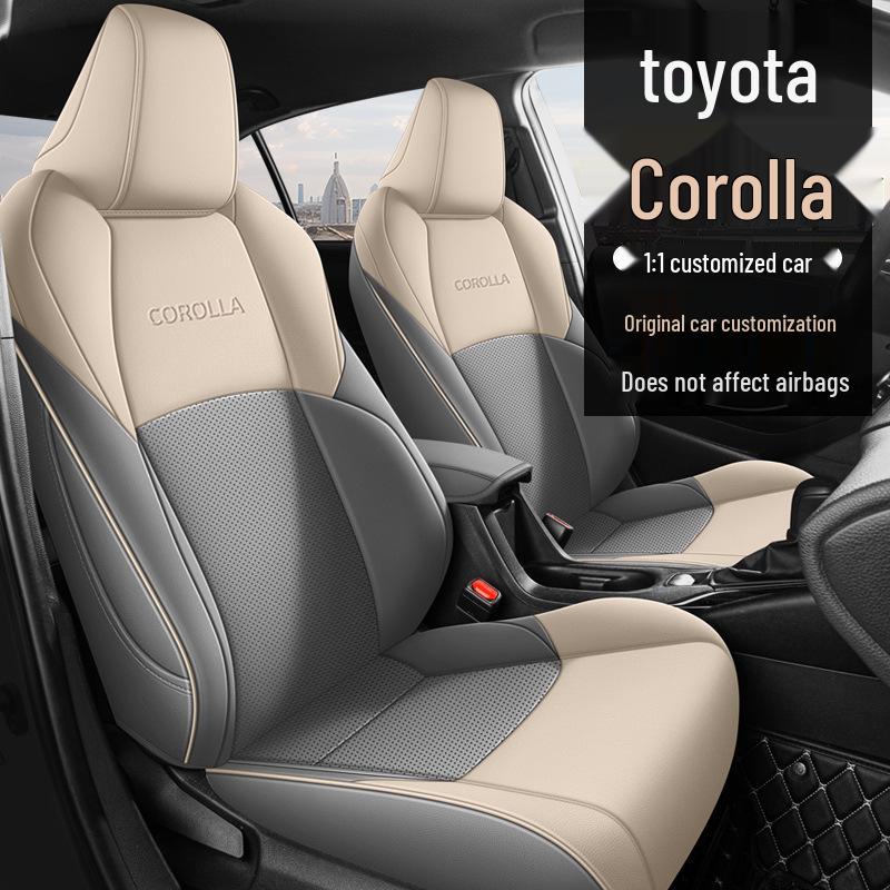 Universal All-Season Seat Covers for Toyota Corolla, Fits Dual-Engine Models, Fully Enclosed Car Seat Cushions
