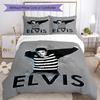 Elvis Presley Bettwäsche-Set Perfekt für das Gästezimmer Maschinenwaschbar Perfektes Geschenk für Freunde Familie