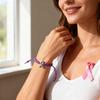 Breast Awareness Bracelets Ribbon Breast Awareness Bracelets Motivational Wristband Accessories Suitable For Women Survivors Party Gifts