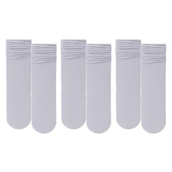 3 Paia Calzini Traspiranti in Seta Ghiaccio Estivi Ultrathin Calzini a Mezza Gamba Color Caramella Calzini a Spugna Casual Calzini alla Caviglia con Bordo Arrotolato