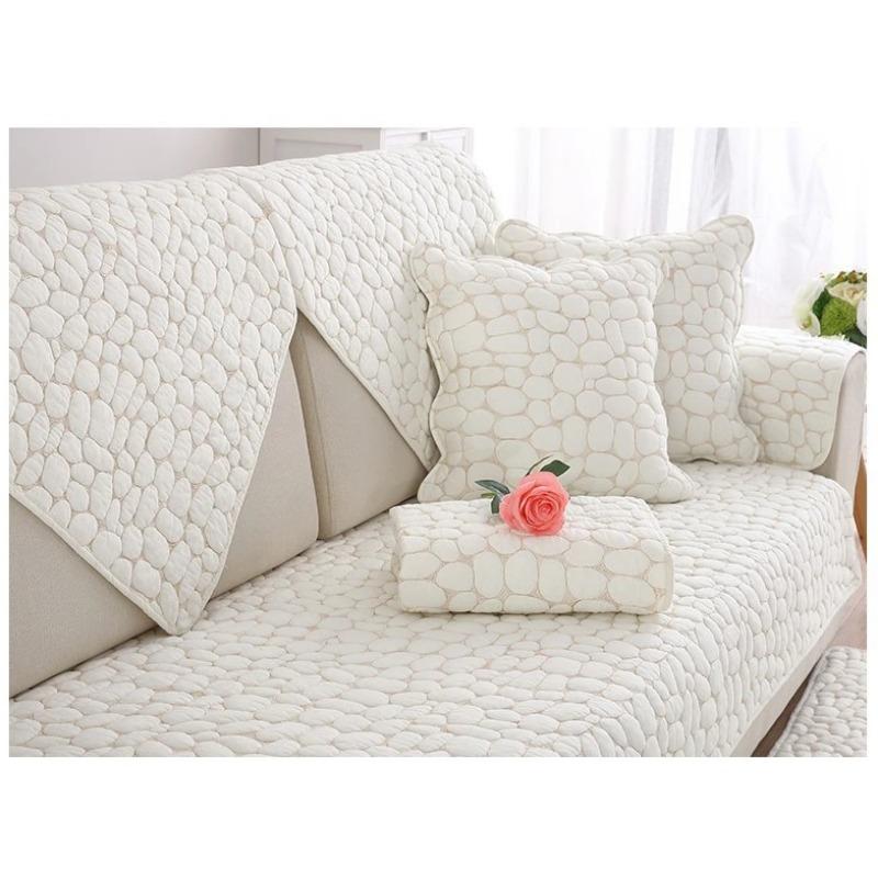 Husă de canapea modernă minimalistă antiderapantă Bumbac Țesătură grafică 3D Față de pernă Prosop pentru brațul canapelei Patru sezoane Pernă de spălat Acasă