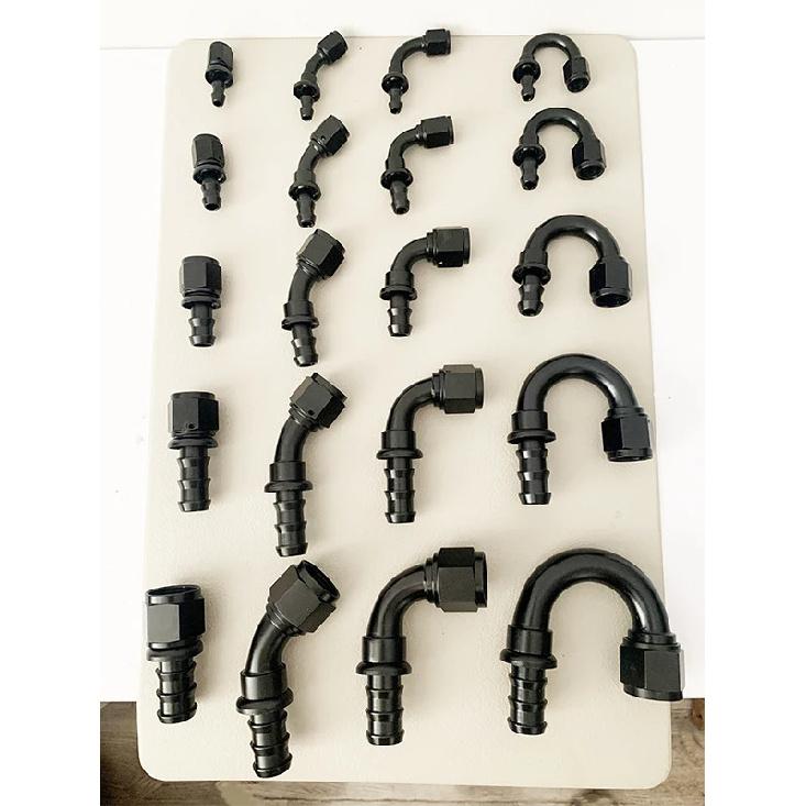 Fitinguri Universale de Capăt de Furtun cu Împingere Combustibil Ulei 0 45 90 180 Grade Furtun Răcire Adaptor de Conexiune AN4 AN6 AN8 AN10 AN12