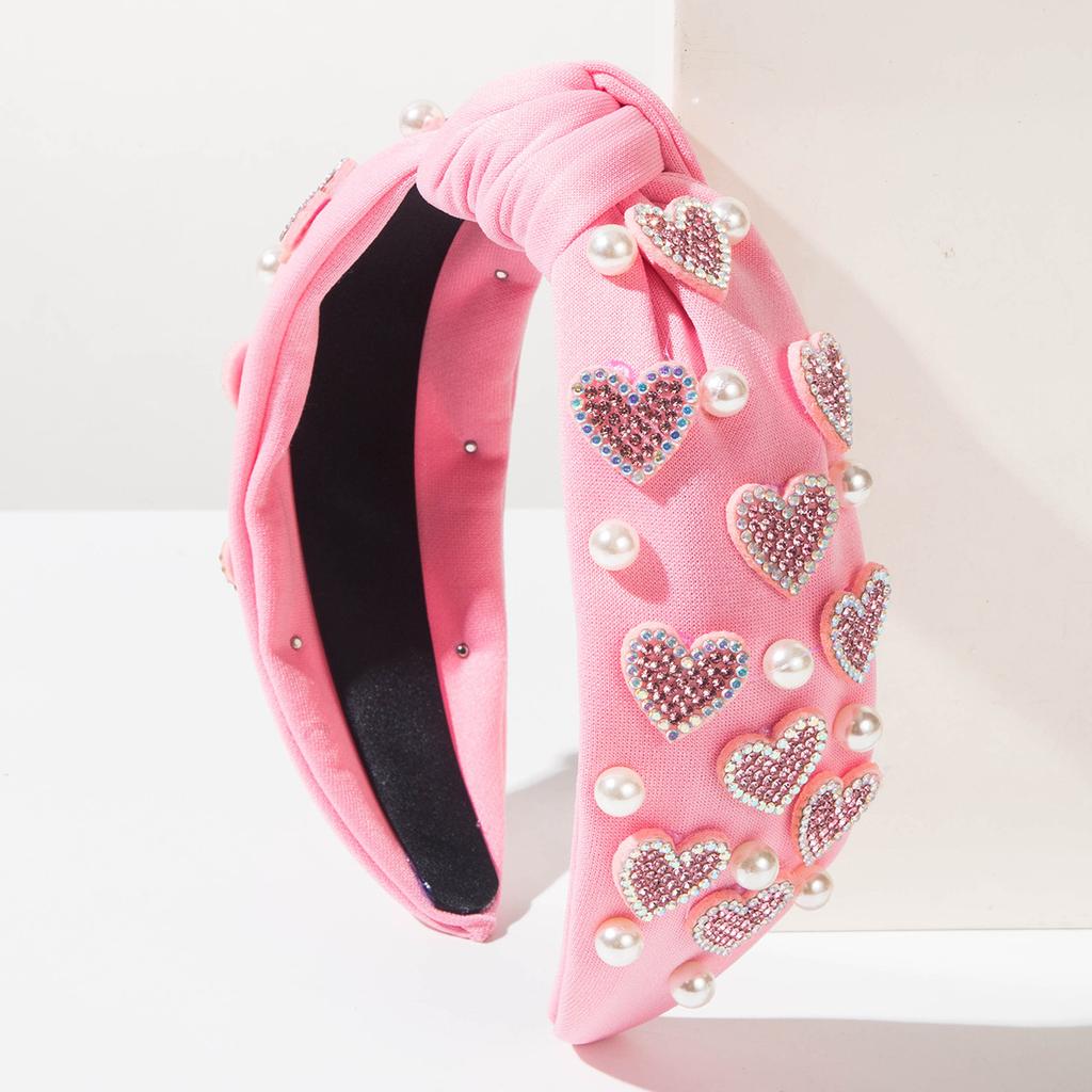 New Style Heart-shaped Accessory for Hair Bands - Wide-edge Knotting Headband Hair Decoration