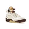Air Jordan 5 Retro Golden Ticket Women Sneakers Cream Earth Metallic-Gold DD9336-200
