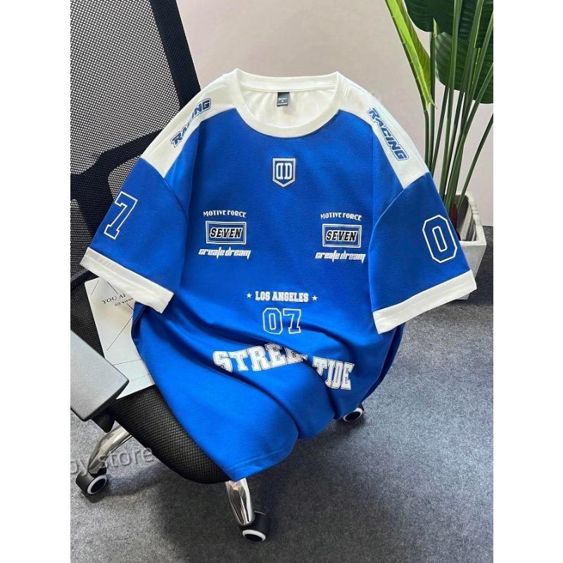 Short Sleeved Streetwear Sports Style Men's Sports Round Neck T-shirt Quick Drying Comfortable and Breathable