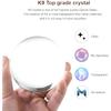 Crystal Happy Birthday Lamp Engraved Crystal Ball LED Night Light with Wooden Base - USB Powered Glass Ball Led Night Light Table Lamp for Kids Room