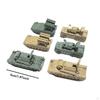 6 Pieces of Miniature Tanks DIY Assembly at a 1:144 Ratio for Boys and Girls