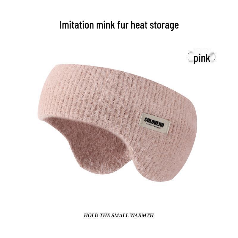 

Зимние шерстяные вязаные флисовые ветрозащитные наушники для велоспорта на открытом воздухе