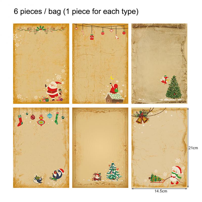 

Рождественский подарок Высококачественная коровья бумага Прочные подарки Роскошный винтажный Рождественский подарочный упаковочный конверт Канцелярские товары Винтаж