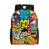 Teen Titans Go Raven's Emoticlones Backpack  Men Polyester Outdoor Style Backpacks Breathable Stylish School Bags Rucksack
