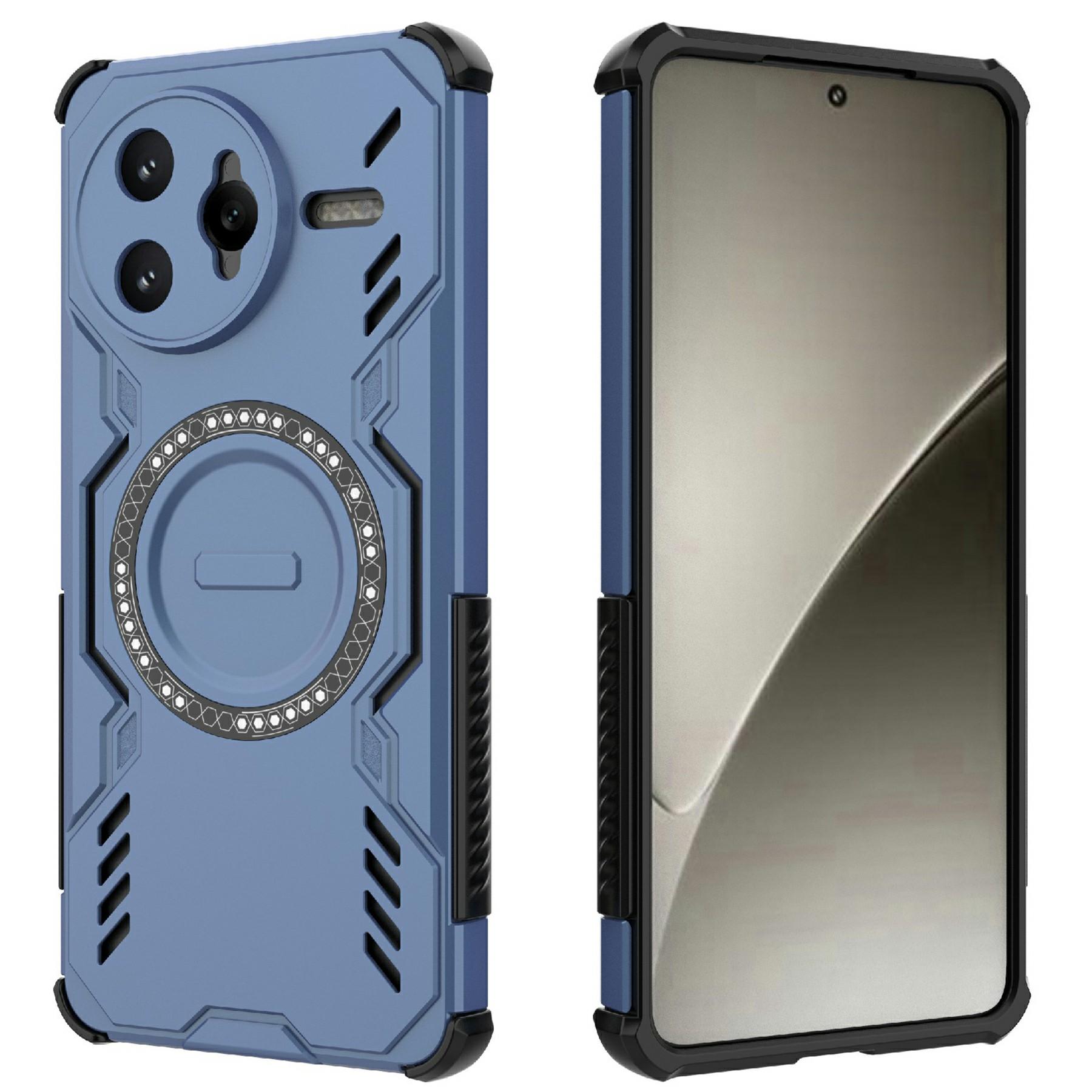 

Для Xiaomi Redmi K80 Pro 5G/Poco F7 Ultra 5G Магнитный чехол Butterfly Armor Полый Теплоотвод PC+TPU Чехол для телефона Blue