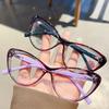 Eyewear Frame Vintage Anti Blue Light Cat Eye Glasses Women Luxury Brand Designer Ladies Myopia Prescription Optical Frames