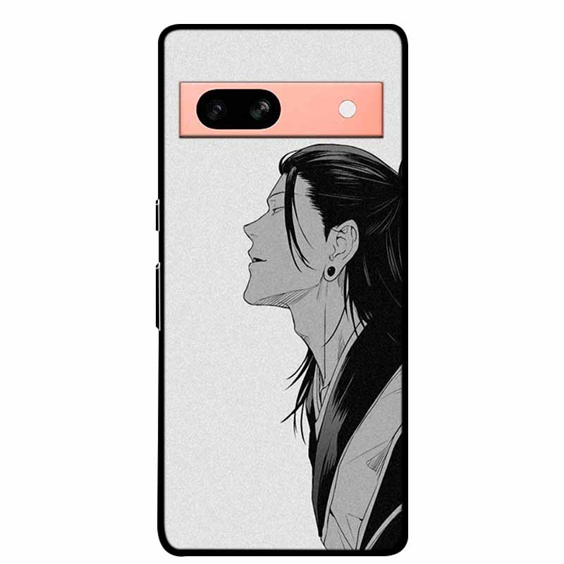 Per Google Pixel 7a 5G Custodia 6.1" Cover Fiori Bordo Nero Silicone TPU Morbida Cover Posteriore Per Google Pixel7a 2023 Custodia Telefono Fundas