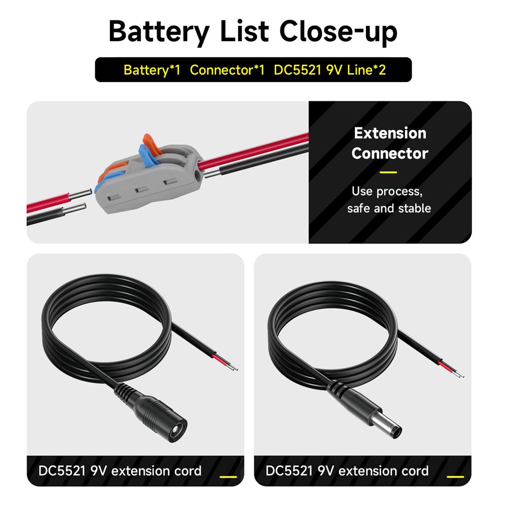 PALO Original 12.6V Battery 12V/12.6V Rechargeable Li-Ion Battery Pack 3Ah 12Vportable Battery for Devices RC Car Boat DIY Robot