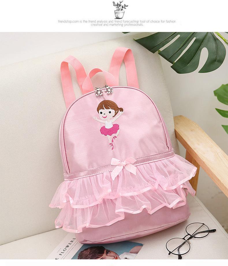

Waterproof Lace Mesh Children s Dance & Yoga Backpack