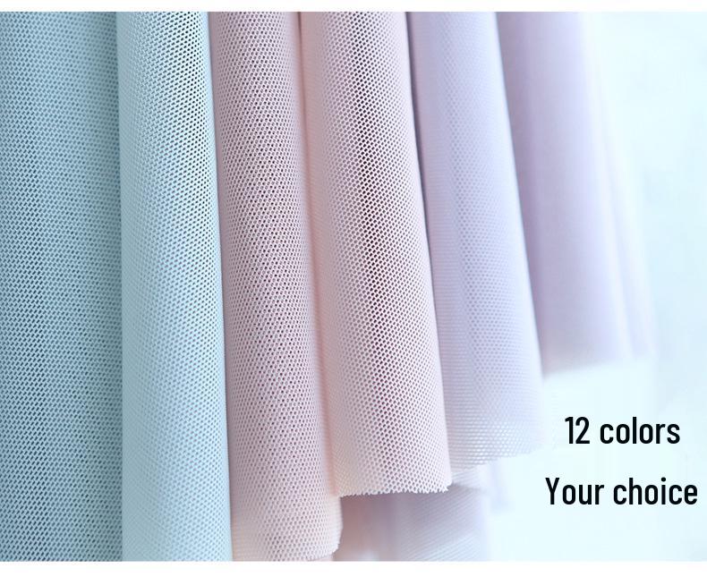 Elastic Mesh Diagonal Ballet Skirt: Women's Gymnastics Leotard Dance Practice Gauze Skirt, Half-Body