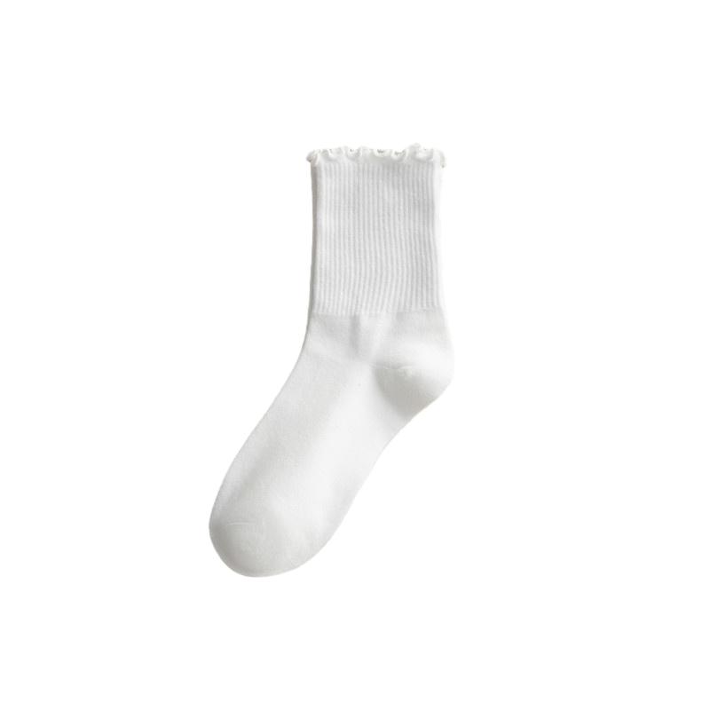 Women's Winter Cotton Socks Curled Socks Candy Solid Color Simple Socks Daily