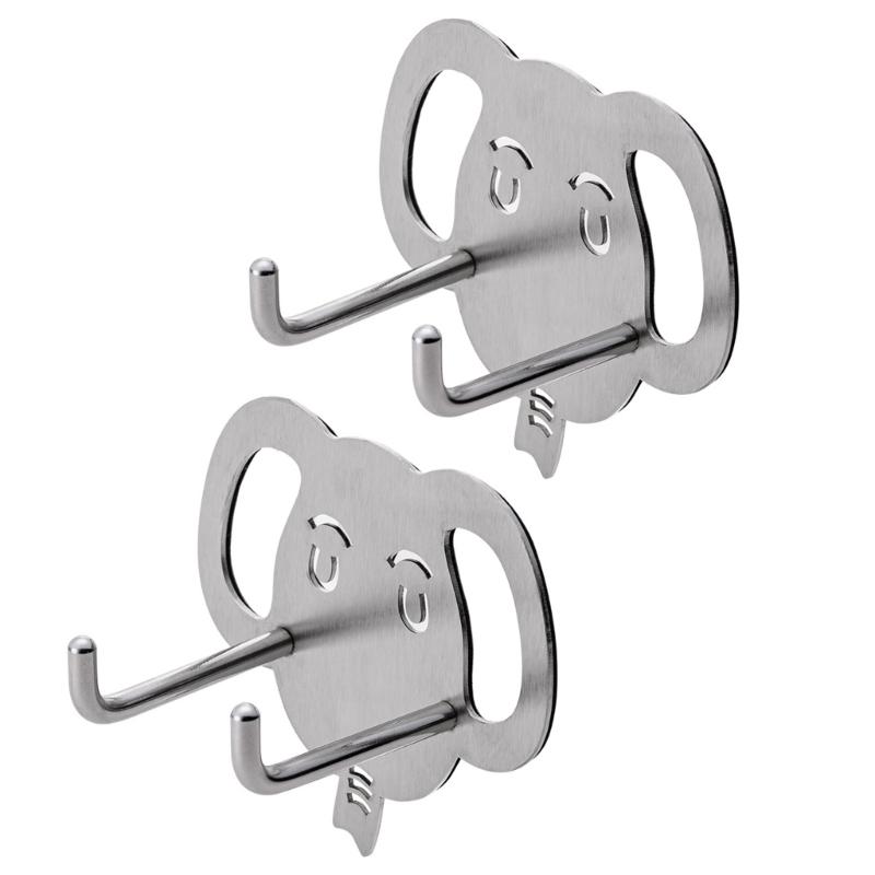 

Multipurpose Sturdy Stainless Steel Espresso Machine Handle Stand Easy to Install 2 Pieces Set for Home Decoration 1