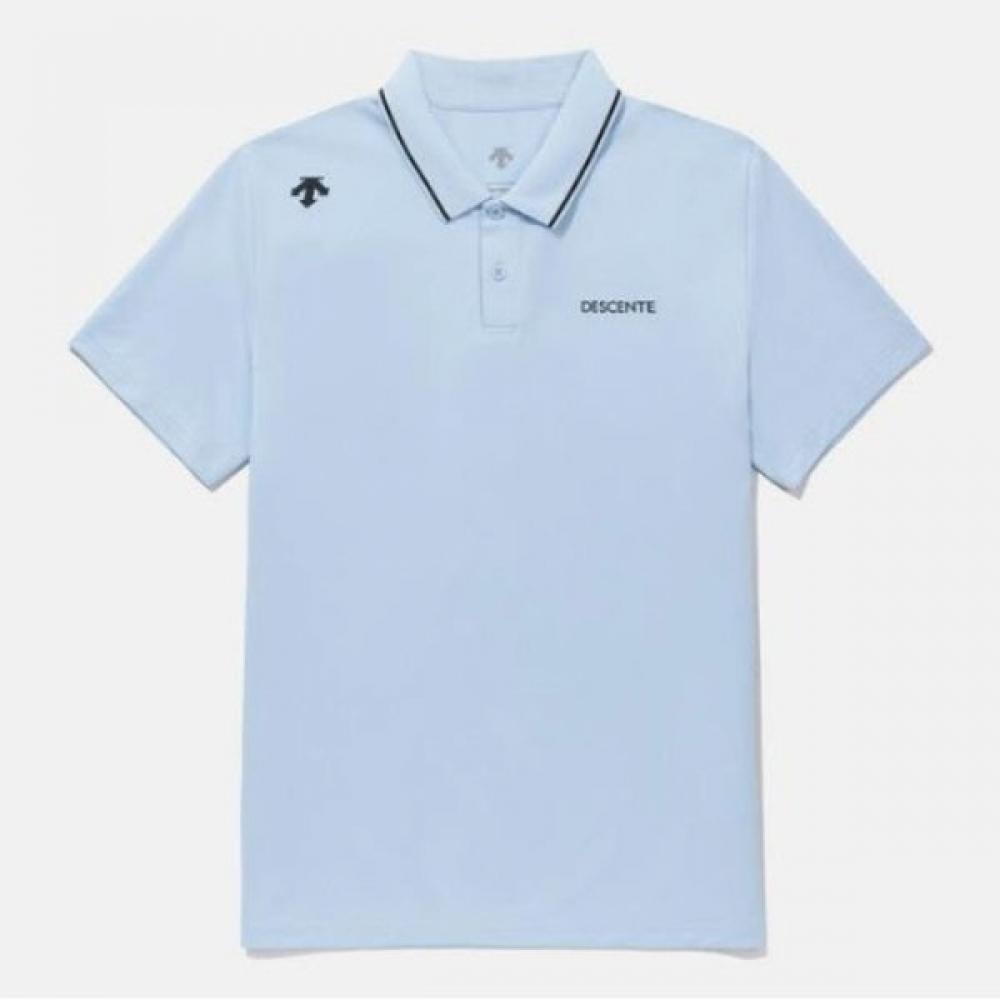 

DescenT ShorT Sleeve Tee Cqk Sq123ups32 Sky Tough PoinT Collar Polo T shirT Sky Blue 100