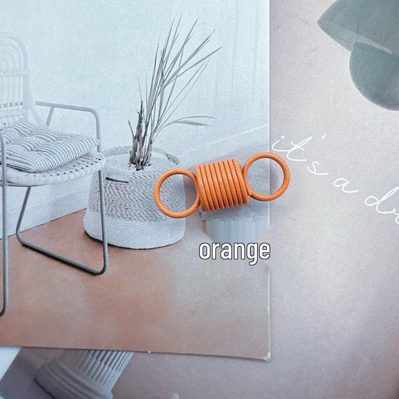 Colorful Enamel Spiral Stretch Spring Buckle 8-Shape Double Circle Connector for DIY Jewelry Accessories