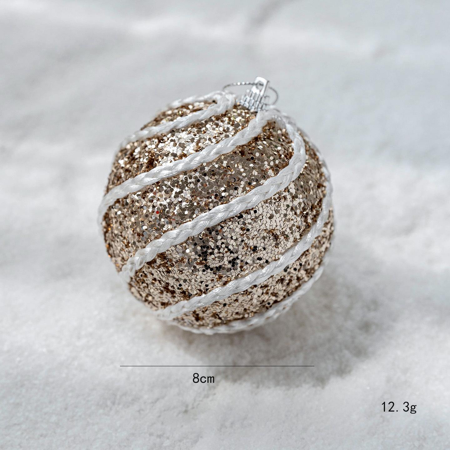 

Festive Holiday Ornaments Foam Christmas Ornaments Festive Decorations 10*10*10cm Classic Ball Shape Easy Hanging Design