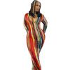 European and American Women's Printed Long-sleeved Slim-fitting Dress Sexy Babes