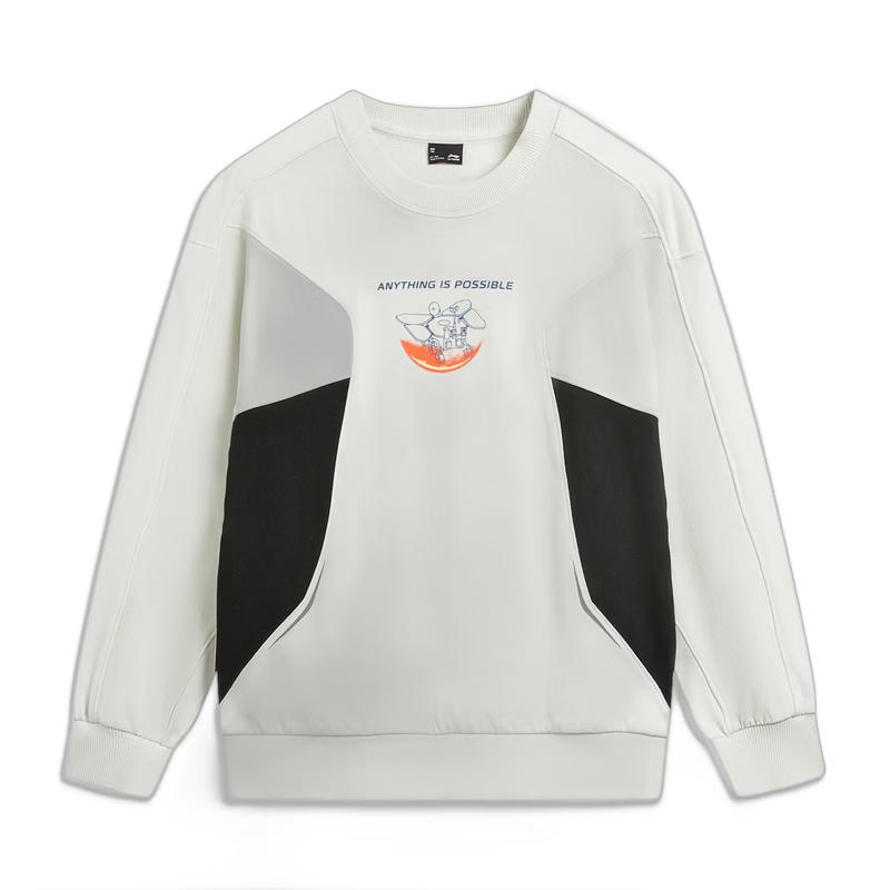 Li-Ning Water-Repellent Crew Neck Pullover Sweatshirt 150