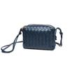 New Diagonal Cross Women's Bag Trend Fashion Versatile Trend Top Layer Sheepskin Woven Women's Bag Wide Grid Shell Bag Women