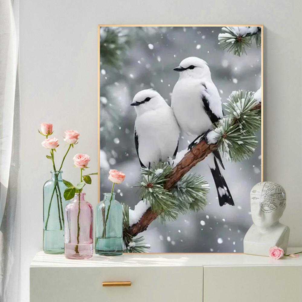Diamond Art Painting Bird Animal 5D Diy Embroidery Mosaic Tree Snow Full Square Round Handmade Home Decor