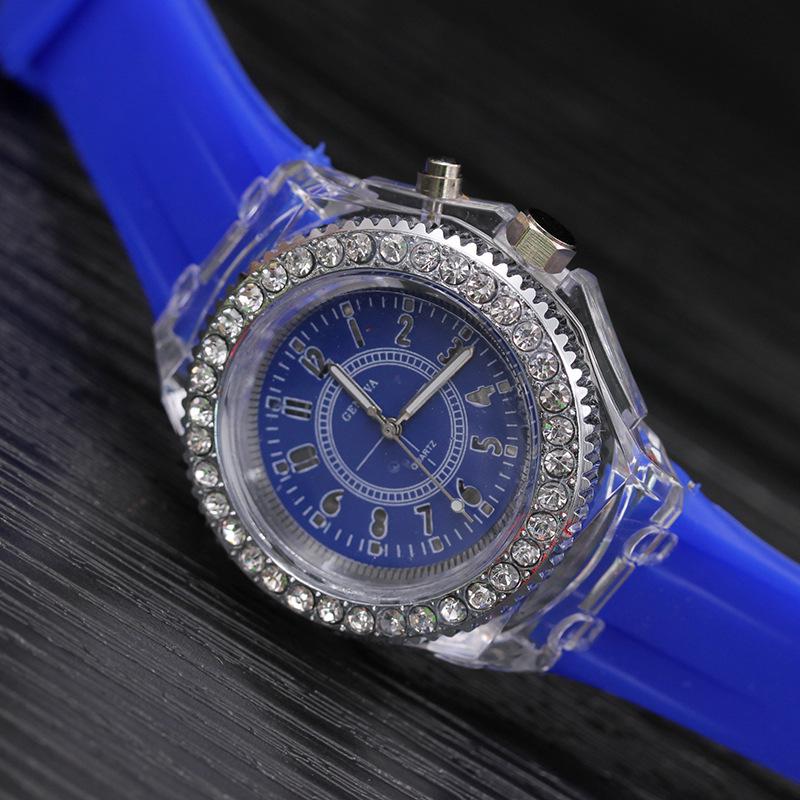 Geneva Men's Luminous Diamond-Set Watch